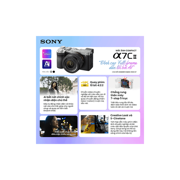  Máy ảnh Compact Sony a7C II (7CM2) 