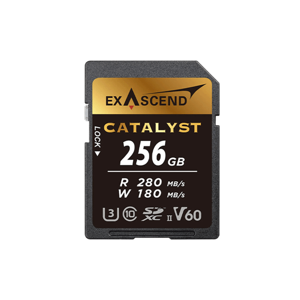  Thẻ nhớ Catalyst SD256GB V60 R280mb/W180mb, hiệu Exascend - Chính hãng 