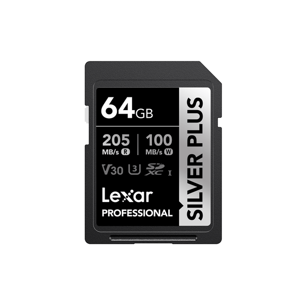  Thẻ nhớ Lexar 64GB Professional SILVER PLUS UHS-I SDXC Card V30 255Mb/s - Chính Hãng 