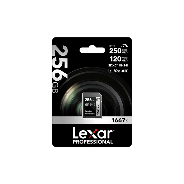  Thẻ nhớ Lexar 256GB Professional 1667x UHS-II SDXC Card V60 - Chính Hãng 