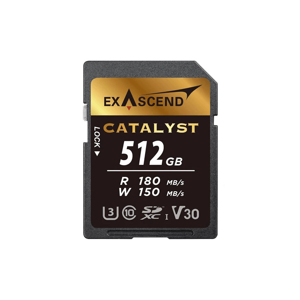  Thẻ nhớ Catalyst SD512GB R180Mb, W150Mb, V30 hiệu Exascend - Chính hãng 