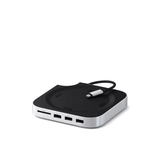  Đế Kiêm Hub chuyển đổi Satechi 5in1 cho mac mini m4 với khe gắn SSD / ST-GNMMES 