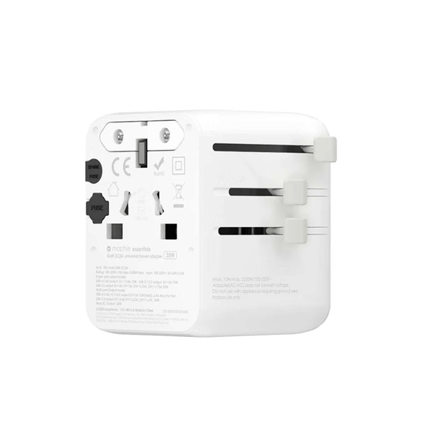  Sạc du lịch Mophie Essentials 3C2A PD GAN 35W 