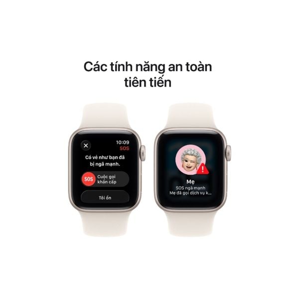 Apple Watch SE 3 44mm (GPS) Viền Nhôm Dây Cao Su size S/M/L