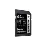  Thẻ nhớ Lexar 64GB Professional SILVER PLUS UHS-I SDXC Card V30 255Mb/s - Chính Hãng 