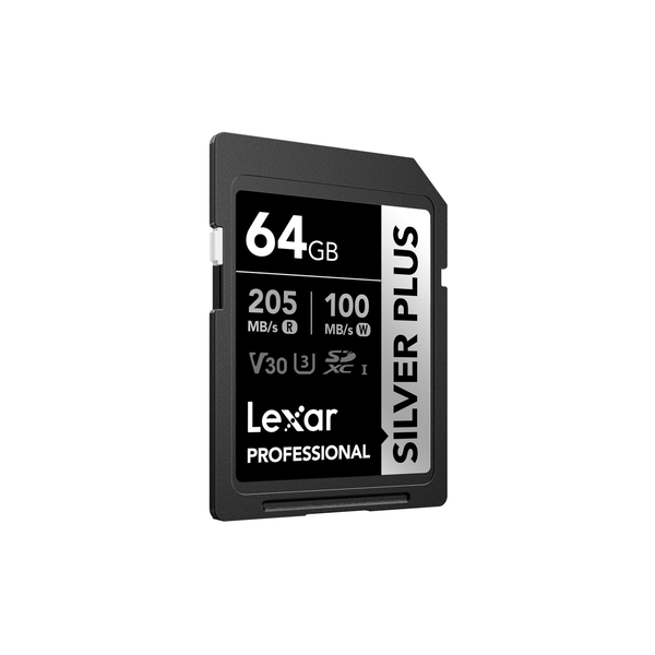  Thẻ nhớ Lexar 64GB Professional SILVER PLUS UHS-I SDXC Card V30 255Mb/s - Chính Hãng 
