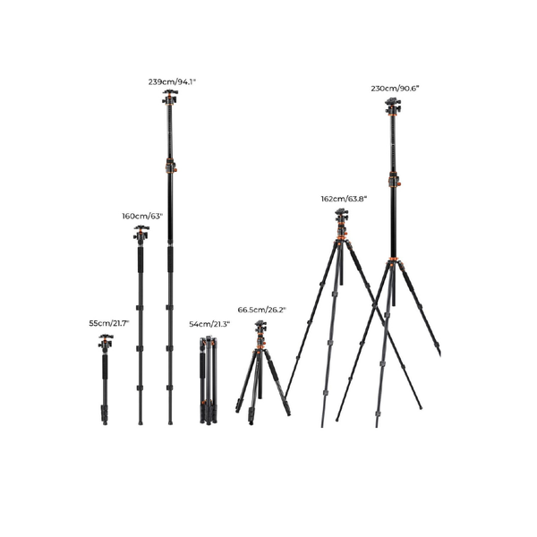  Chân máy ảnh Aluminum K&F Concept T254A7+BH-28L (KF09.119) 