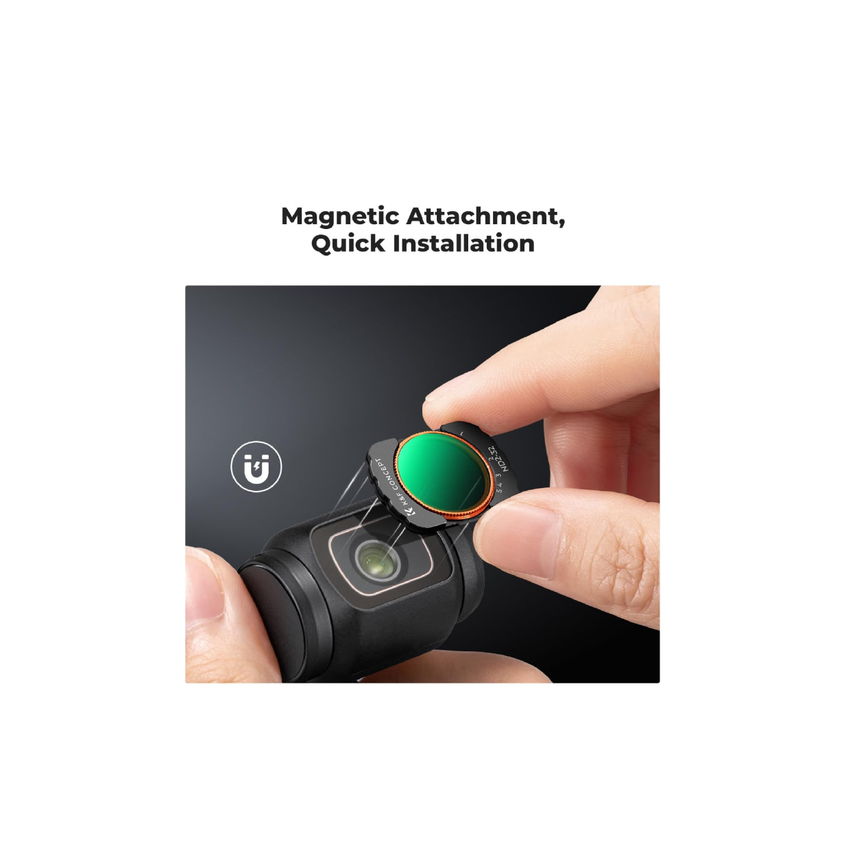  Kính lọc K&F Filter Set Nano-X Series for DJI Pocket 3 (CPL + Black-Mist 1/4+ ND2-32) 