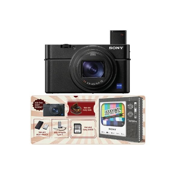  Bộ máy ảnh Sony DSC-RX100M7 - Chính hãng/ RX100 VII Retro Kit 