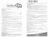 GINKOR FORT (Hộp 3 vỉ x 10 viên)