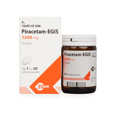 PIRACETAM - EGIS 1200mg (Hộp 1 lọ x 20 viên)