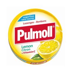 Kẹo Ngậm Không Đường Pulmoll Chanh Vàng + Vitamin C (Hộp 45g)