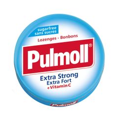 Kẹo Ngậm Không Đường Pulmoll Extra Strong + Vitamin C (Hộp 45g)