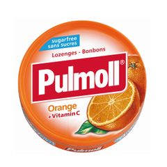 Kẹo Ngậm Không Đường Pulmoll Cam + Vitamin C (Hộp 45g)
