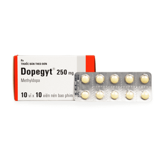 DOPEGYT 250mg (Hộp 10 vỉ x 10 viên)