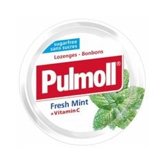Kẹo Ngậm Không Đường Pulmoll Hỗn Hợp Bạc Hà Tươi + Vitamin C (Hộp 45g)