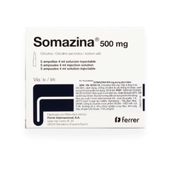 SOMAZINA 500mg (Hộp 5 ống x 4ml)