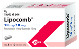 LIPOCOMB 10mg/10mg (Hộp 3 vỉ x 10 viên)