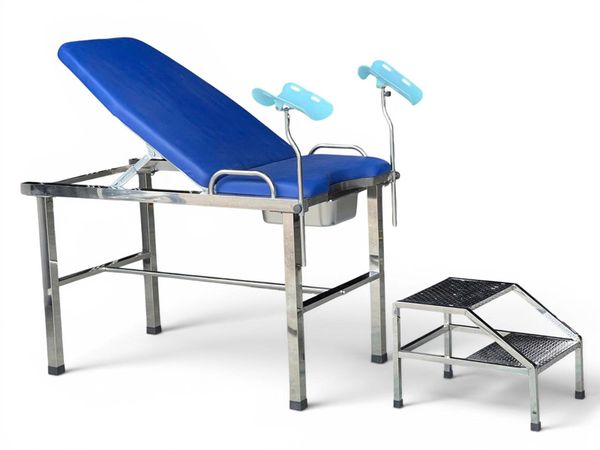 Bàn Khám Sản 1750x660x700mm (+Bục, Nệm)
