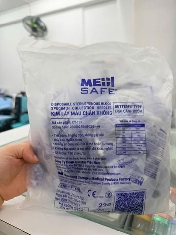 Kim Bướm Lấy Máu Chân Không Medisafe- 22g