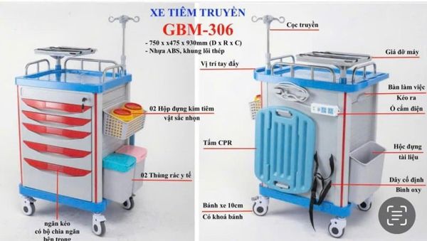 XE ĐẨY Y TẾ TC001Q (GBM-306)