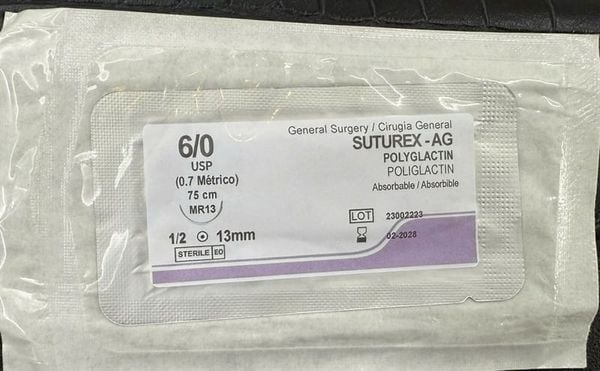 Chỉ Suturex-AG 6/0