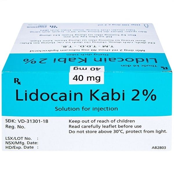 Lidocain Kabi tiêm (100 ống)