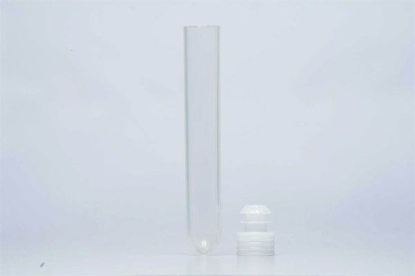 Ống nghiệm nhựa PP 10ml nắp trắng, không nhãn (b/250ống)