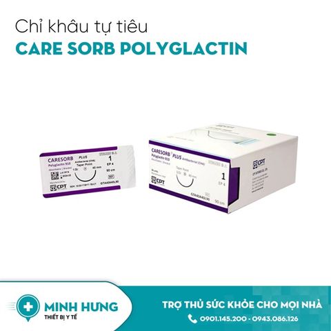 Chỉ Khâu Tự Tiêu Care Sorb Polyglactin 4/0