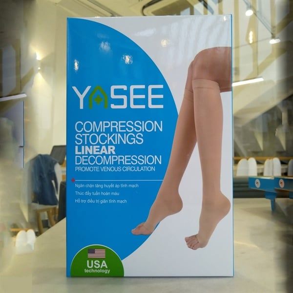 Tất Gối Tĩnh Mạch YASEE Màu Da (M)