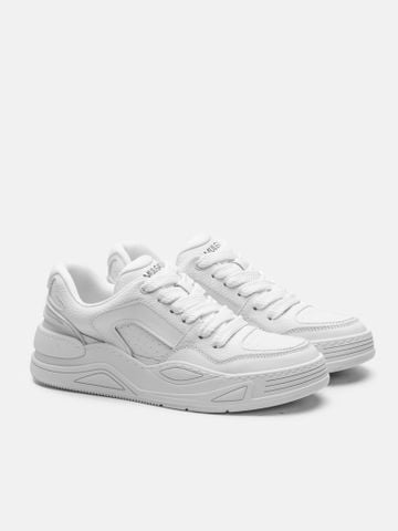 Trắng##Giày thể thao nam Mulgati Leather Sneaker - 5998