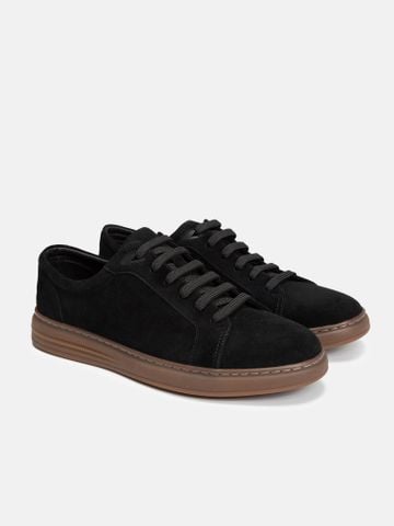 Đen##Giày thể thao nam da lộn Mulgati Suede Sneaker - YS391AB