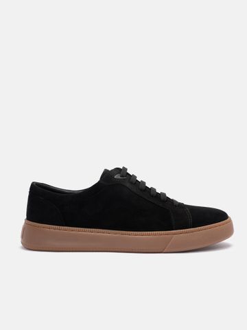Đen##Giày thể thao nam da lộn Mulgati Suede Sneaker - YS391AB