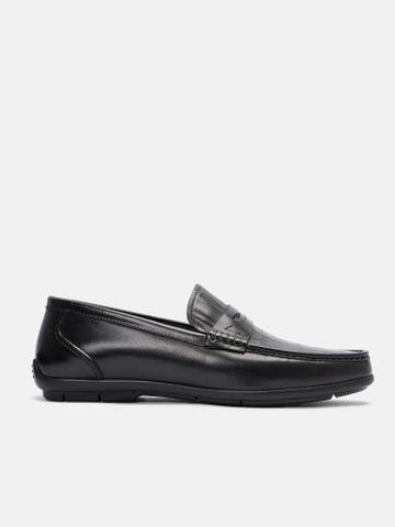 Đen#Giày lười da Mulgati Moccasin - MU33527-063A