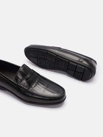 Đen#Giày lười da Mulgati Moccasin - MU33527-063A