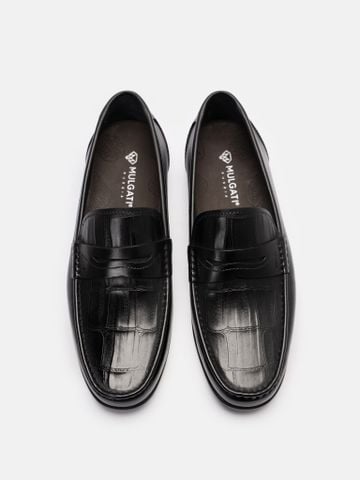Đen#Giày lười da Mulgati Moccasin - MU33527-063A