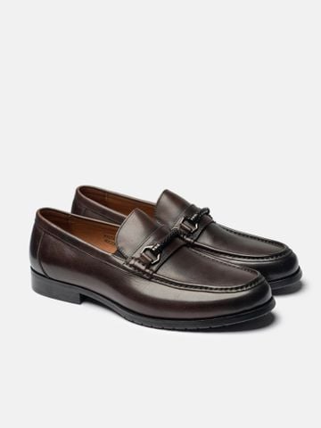 Nâu##Giày lười nam Mulgati Horsebit Loafer - f727a