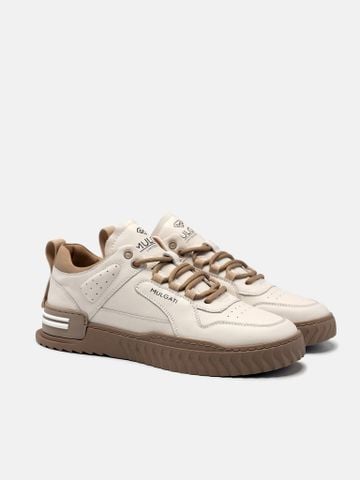 Trắng##Giày thể thao nam Mulgati Leather Sneaker - 22603