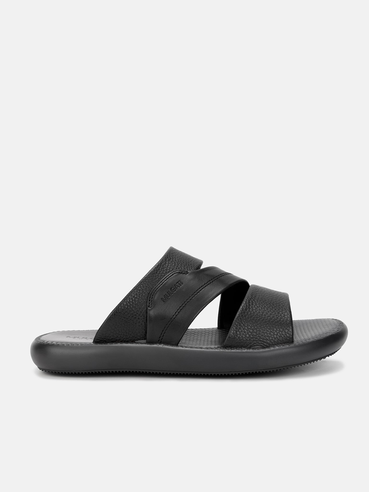 Đen##Dép Da Nam Mulgati – JL6655-12A