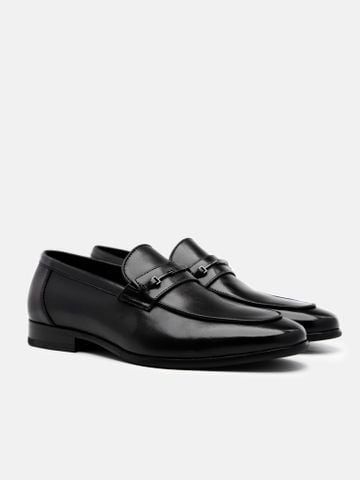 Đen##Giày lười nam Mulgati Horsebit Loafer - 1026A-1