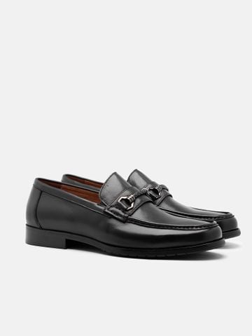 Đen##Giày lười nam Mulgati Horsebit Loafer - f727a