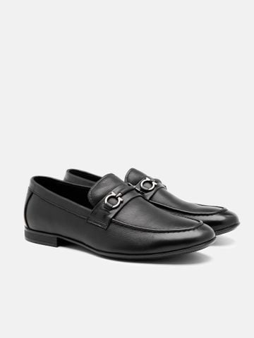 Đen##Giày lười nam Mulgati Horsebit Loafer - F662-A17