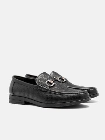 Đen##Giày lười nam Mulgati Horsebit Loafer - f268-8