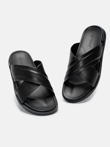 Đen##Dép quai chéo Mulgati MU1002-01