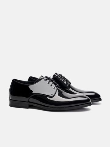 Đen##Giày tây nam Mulgati Plain Derby - 5492A
