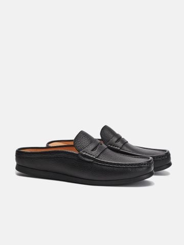 Đen##Giày sục nam Mulgati Penny Mules Shoes - A16739