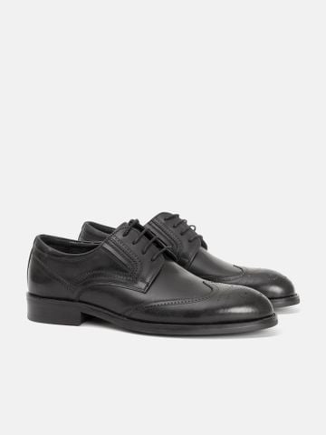 Đen##Giày tây nam Mulgati Wingtips Derby - 5408A