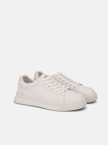 Trắng##Giày thể thao nam Mulgati Leather Sneaker L01