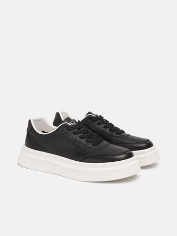Đen##Giày thể thao nam Mulgati Leather Sneaker B116