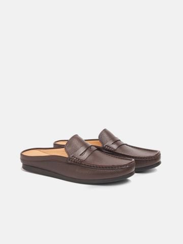 Nâu##Giày sục nam Mulgati Penny Mules Shoes - A16739